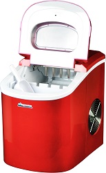 Avalon Bay AB-ICE26R Portable Countertop Ice Maker Red.