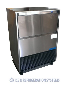 Stainless Steel 135lb Undercounter Ice Maker and refrigeration System