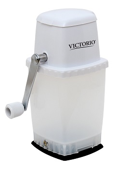Victorio Kitchen Products Portable Hand Crank Ice Crusher, Fine or Coarse Crushed Ice.